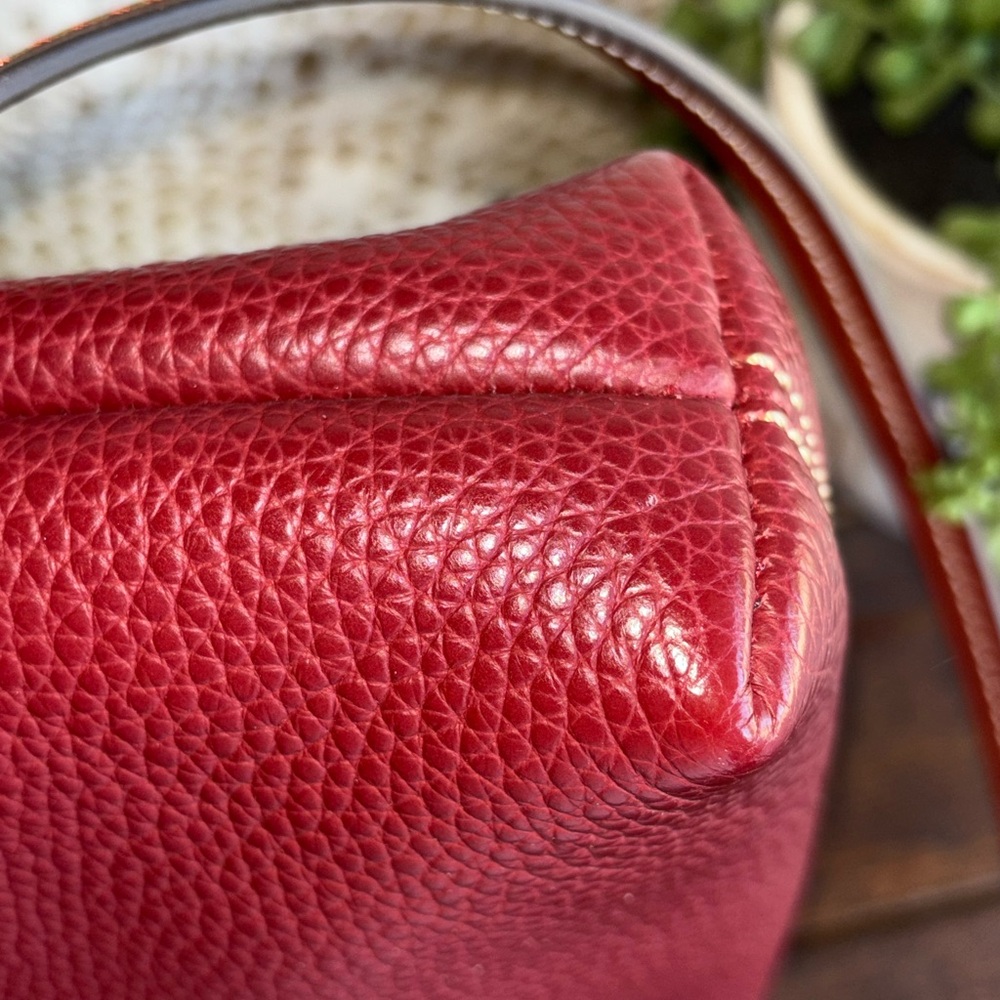 Dooney & Bourke Wine Leather Crossbody Bag perfect condition - Picture 7 of 11